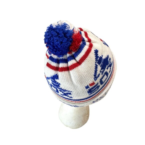 Chicago White Sox United Airlines Knit Hat Cap Beanie Pom Pom Small VIntage - Picture 4 of 4